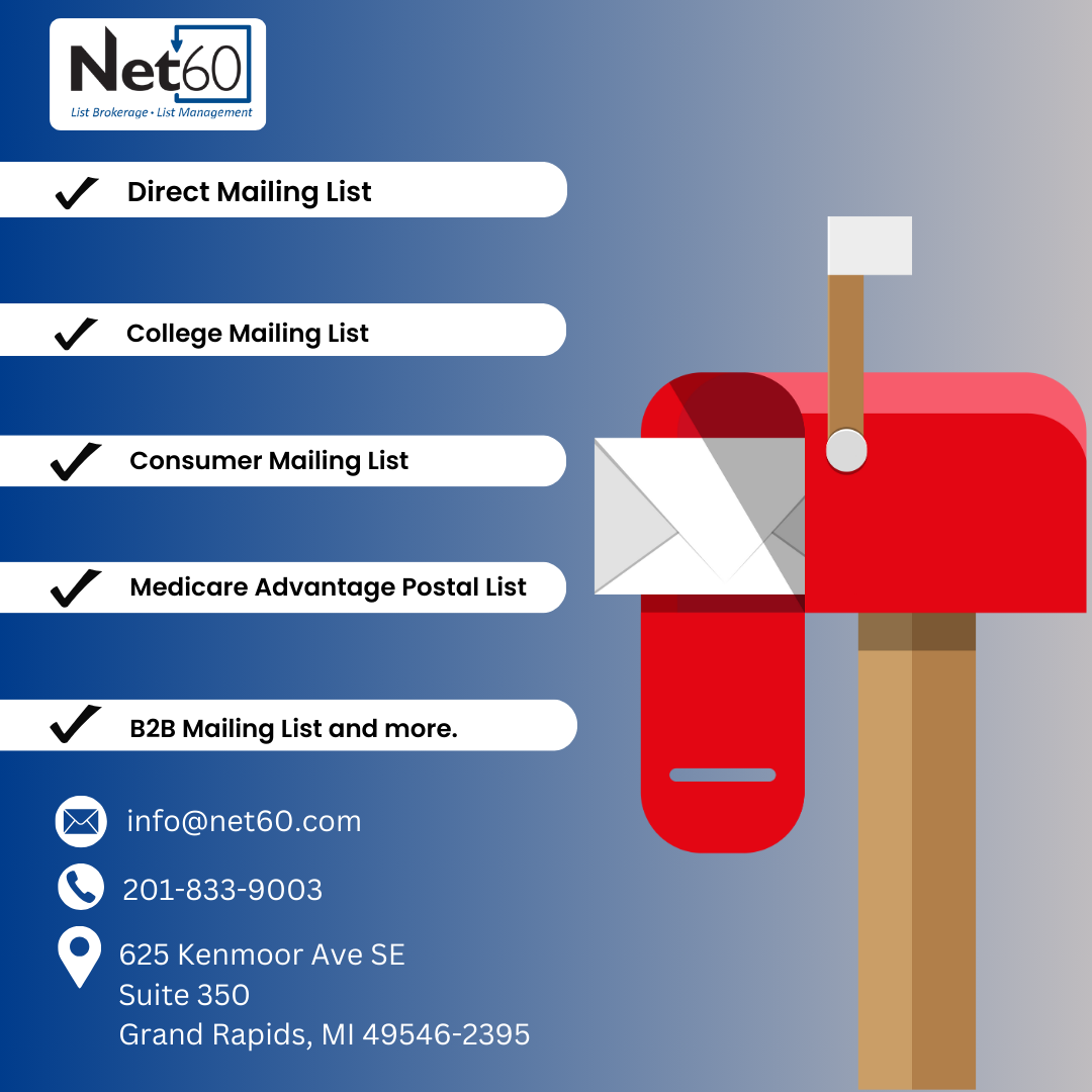Best Mailing List Provider | Net60 Inc.